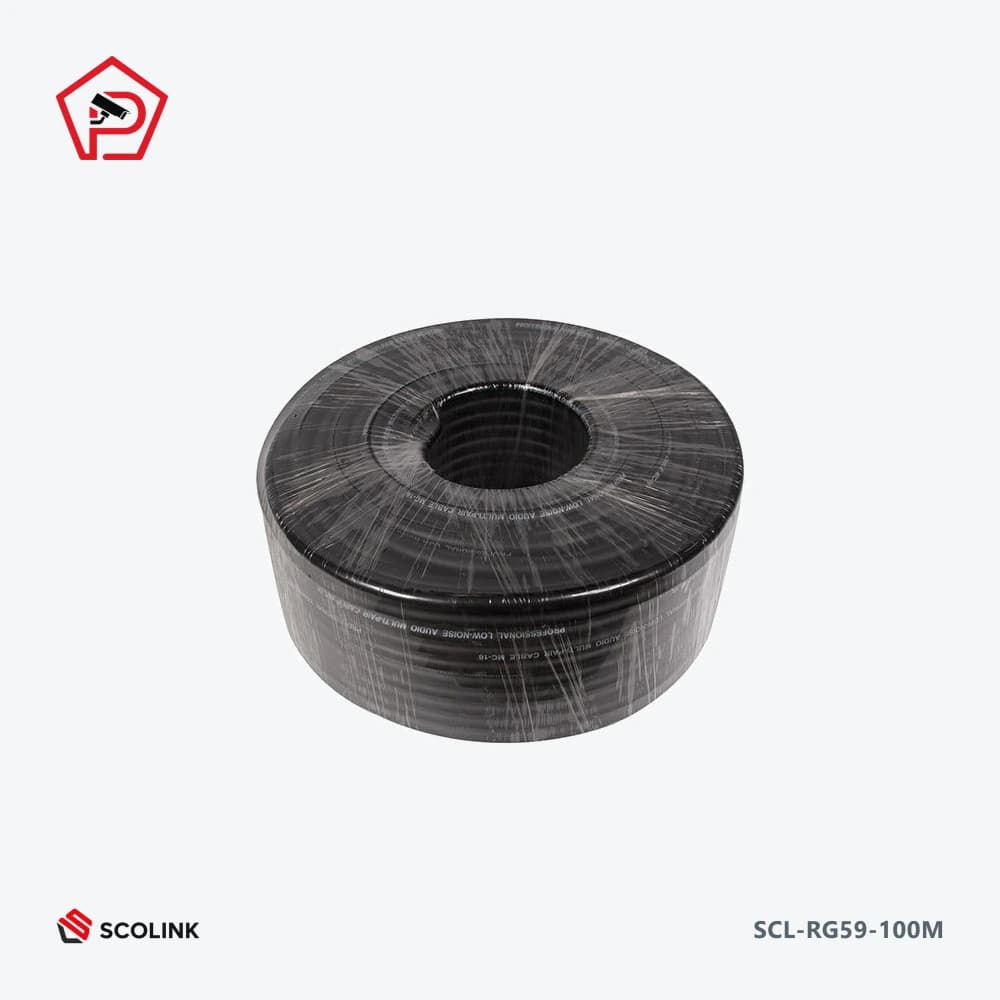 RG59 + 2-Core Power Siamese CCTV Coaxial Cable, 100m Roll