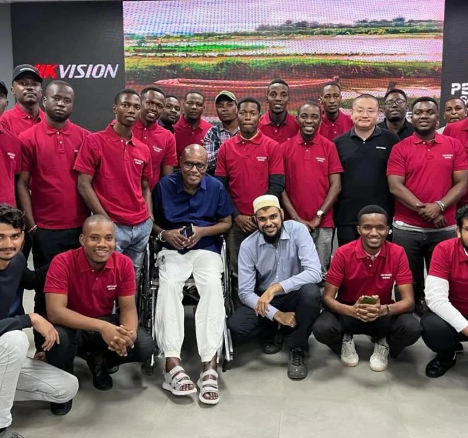 The Pentagon Solutions team at a Hikvision training event in Tanzania.